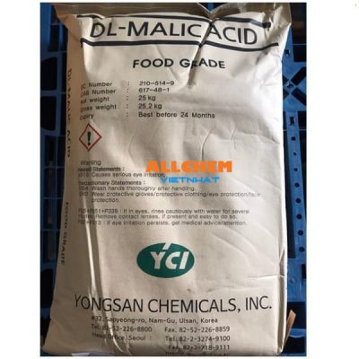 Axit Malic, Malic Acid, C4H6O5 99% min, Chất tạo chua