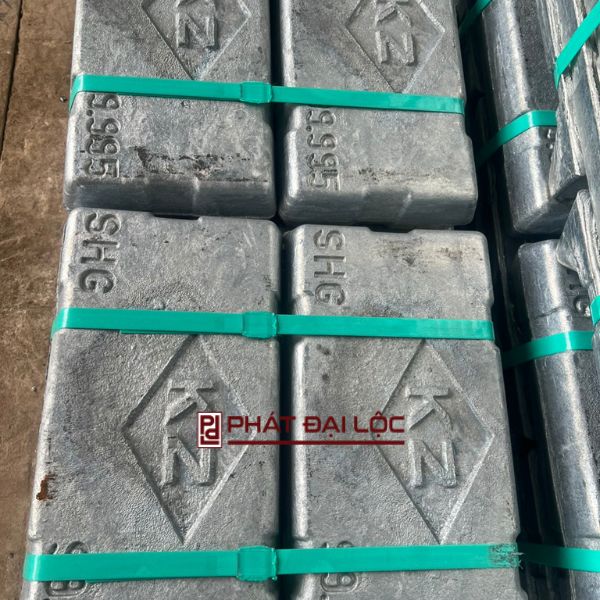 Kẽm thỏi nguyên chất KZ, Hàn Quốc, 25kg/thỏi